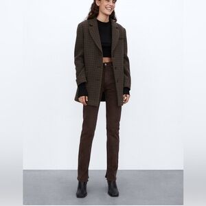 Zara Brown Skinny Jeans with Stretch Denim